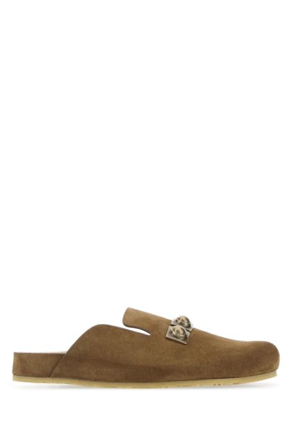 Biscuit suede slippers