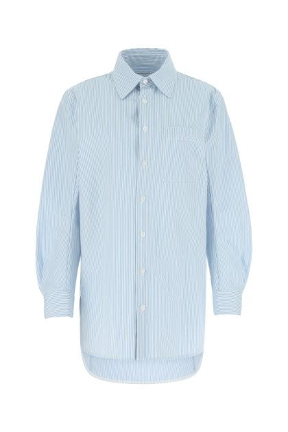 Embroidered cotton oversize shirt
