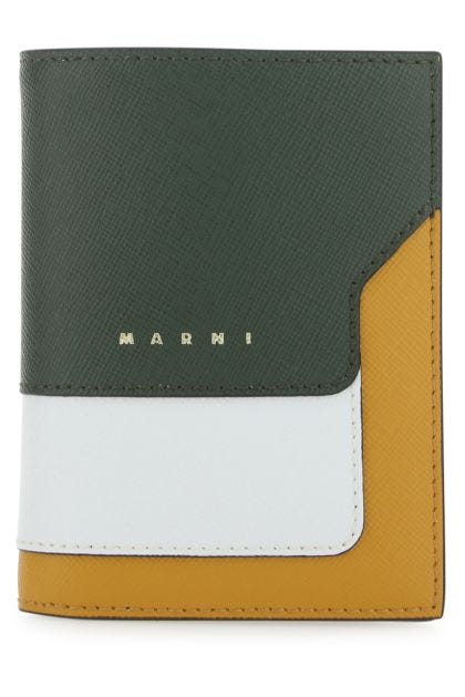 Multicolor leather wallet 