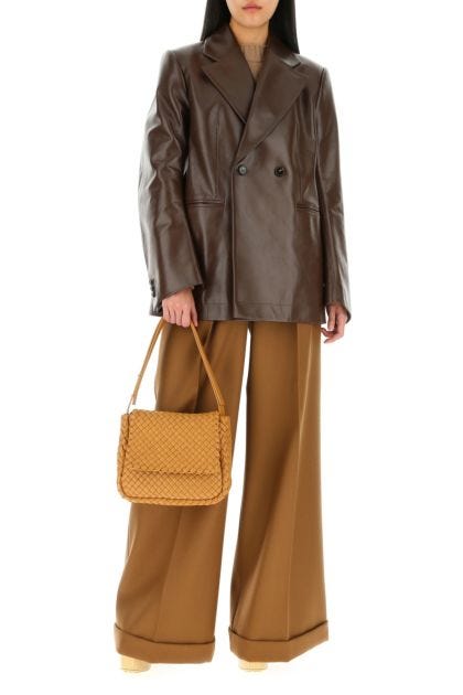 Camel leather Cobble shoulder bag