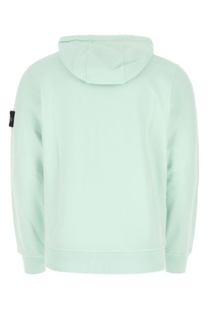 Pastel light-blue cotton sweatshirt