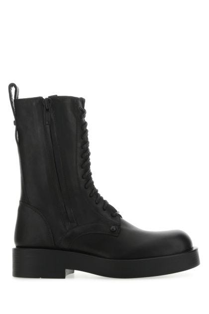 Black leather Maxim ankle boots