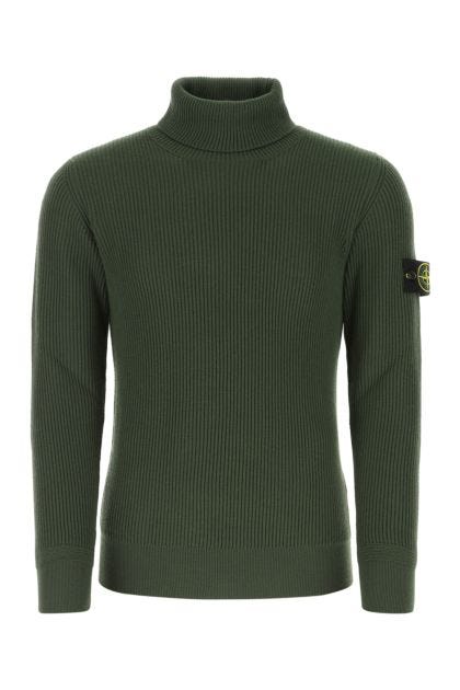 Dark green wool sweater
