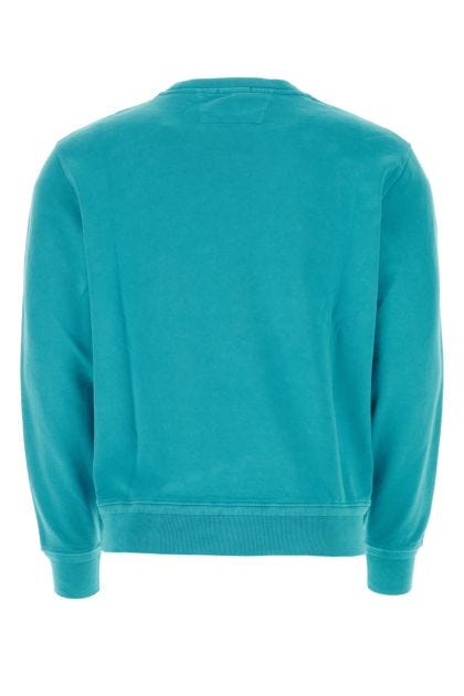Turquoise cotton sweatshirt