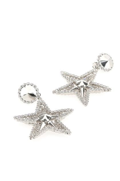 Embellished metal earrings 