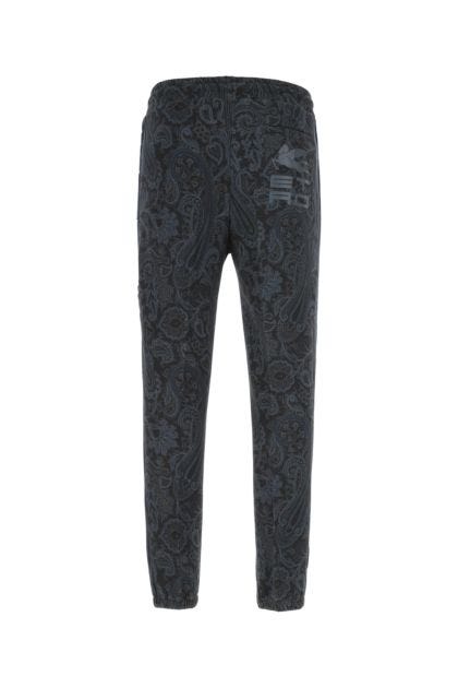 Printed cotton blend joggers 