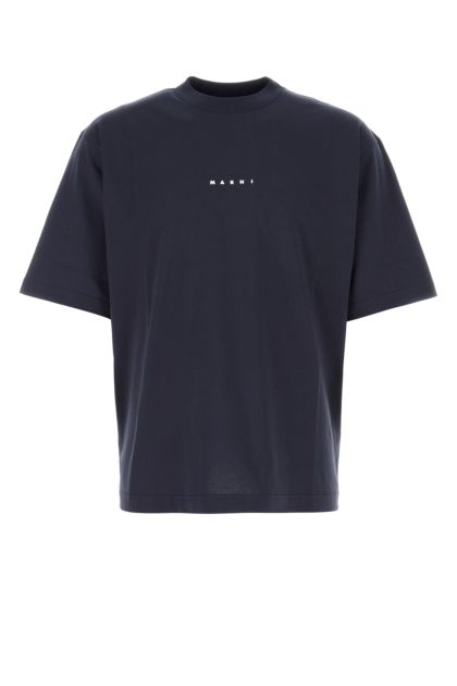 Dark blue cotton oversize t-shirt
