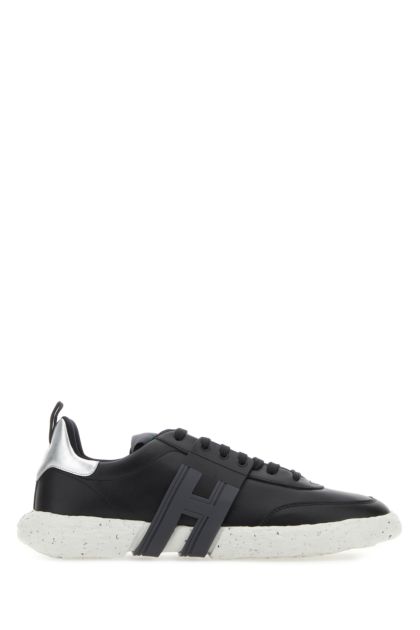 Black composition leather Hogan-3R sneakers