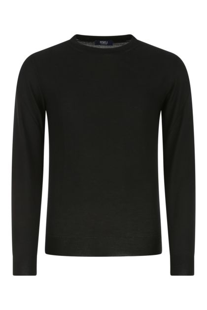 Black cashmere blend sweater 