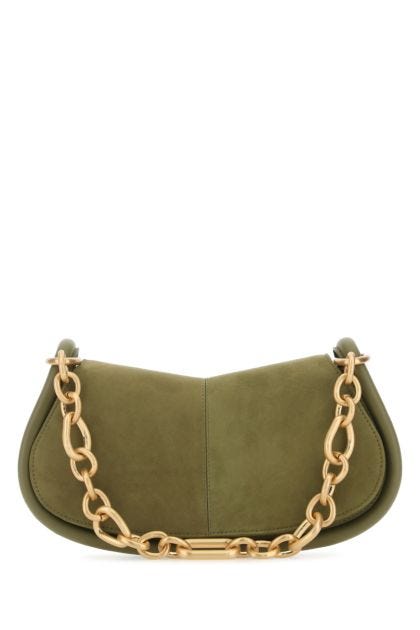Olive green leather Kara shoulder bag 