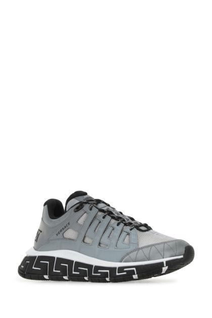 Grey neoprene and mesh Trigreca sneakers