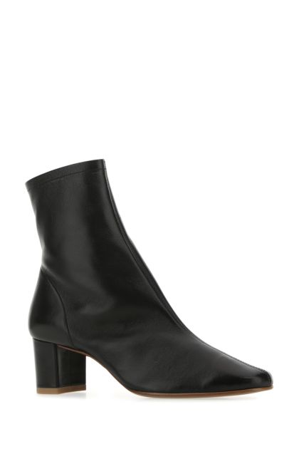 Black leather Sofia ankle boots 