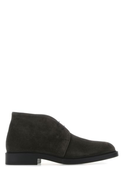 Charcoal suede Dublin lace-up shoes