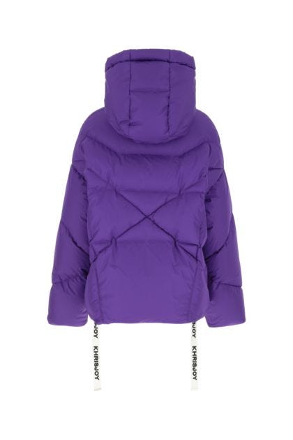 Purple polyester Iconic down jacket