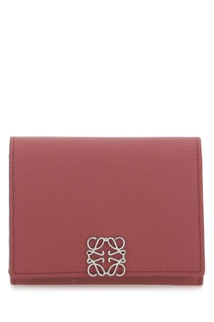 Dark pink leather wallet 