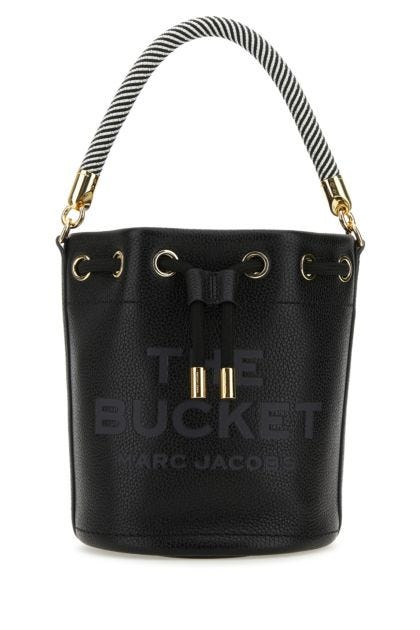 Black leather The Bucket bucket bag