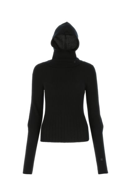 Black wool sweater 