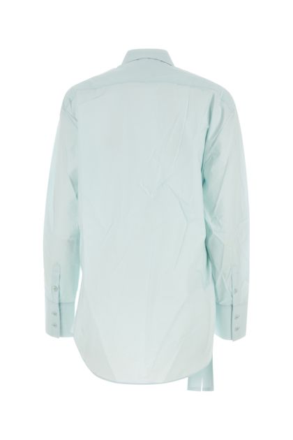 Pastel light-blue poplin shirt