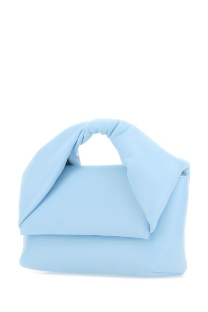 Light-blue leather midi Twister handbag 