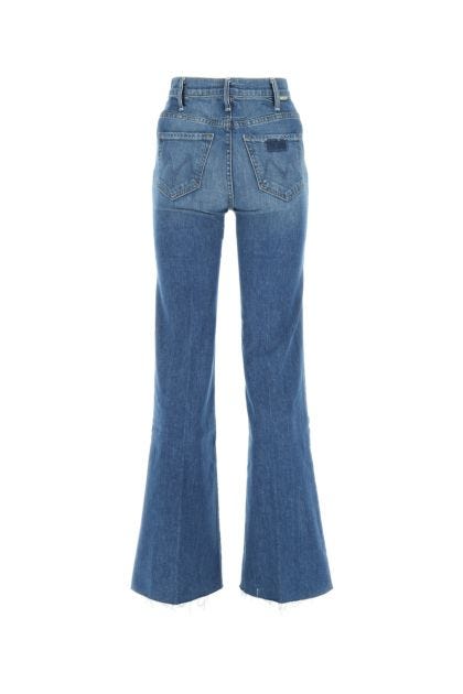 Stretch denim flared jeans