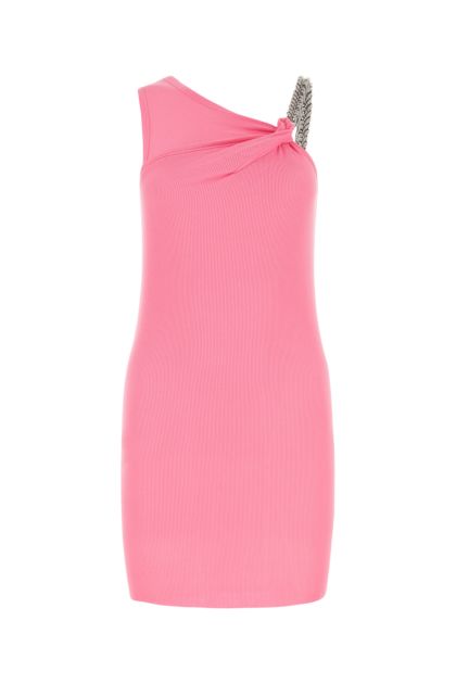 Pink cotton mini dress