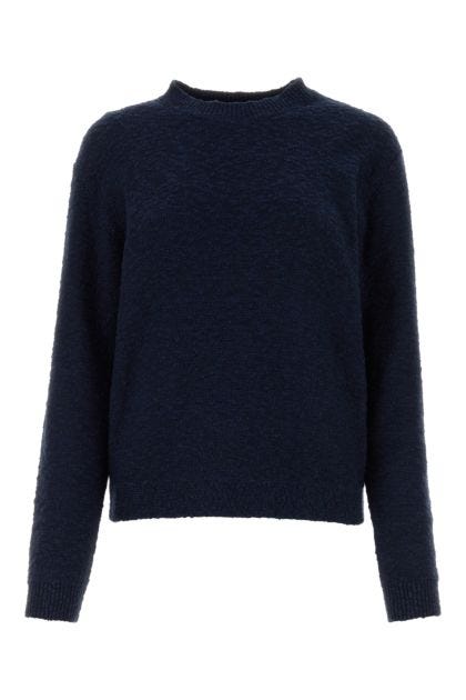 Dark blue cotton blend sweater