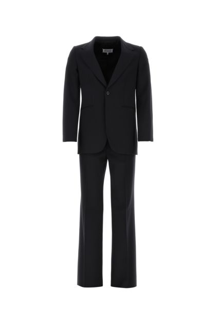 Midnight blue wool blend suit