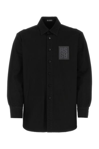 Black denim shirt 