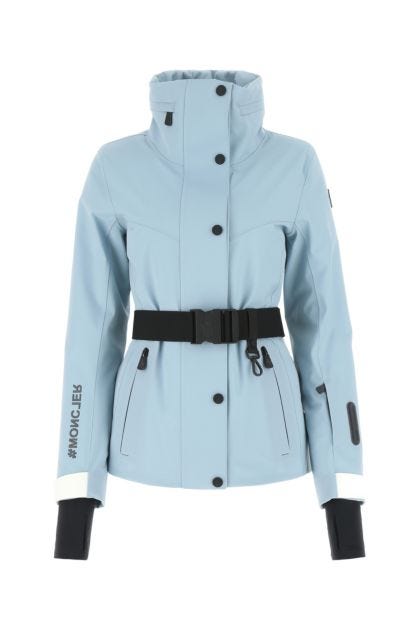 Light-blue stretch polyester Hainet ski jacket