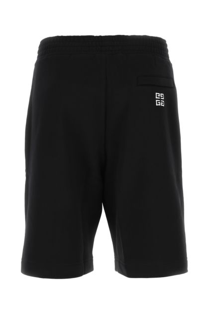 Black cotton bermuda shorts 