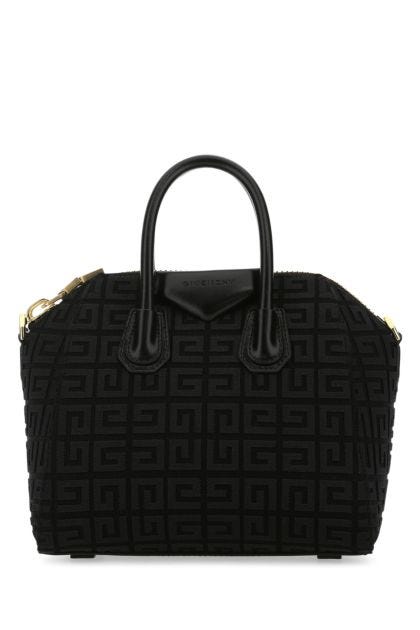 Black fabric mini Antigona handbag