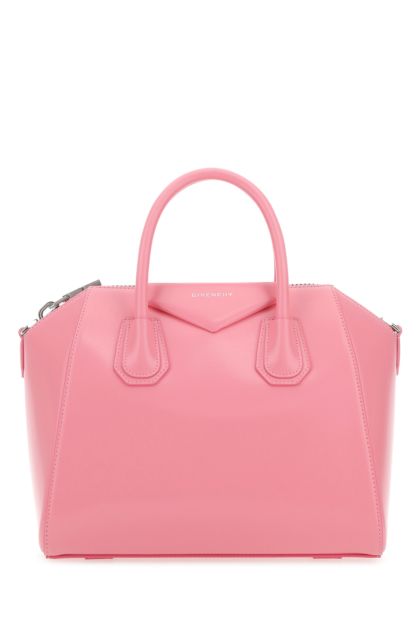 Pink leather small Antigona handbag 