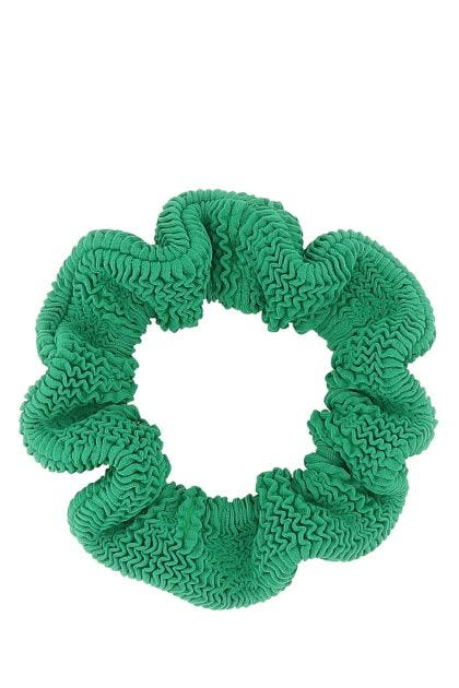 Grass green fabric scrunchie