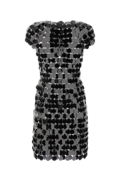 Black maxi sequins mini dress