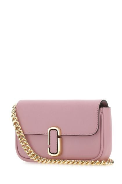 Pink leather mini J Marc shoulder bag