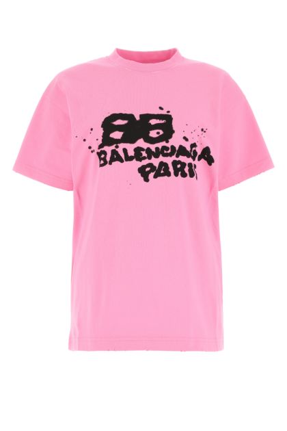 Pink cotton oversize t-shirt