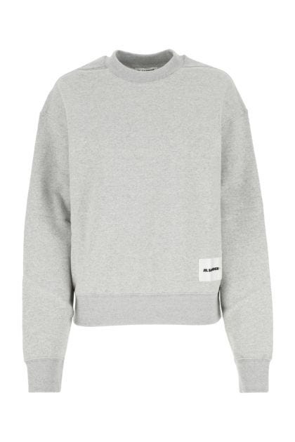 Melange grey cotton sweatshirt 
