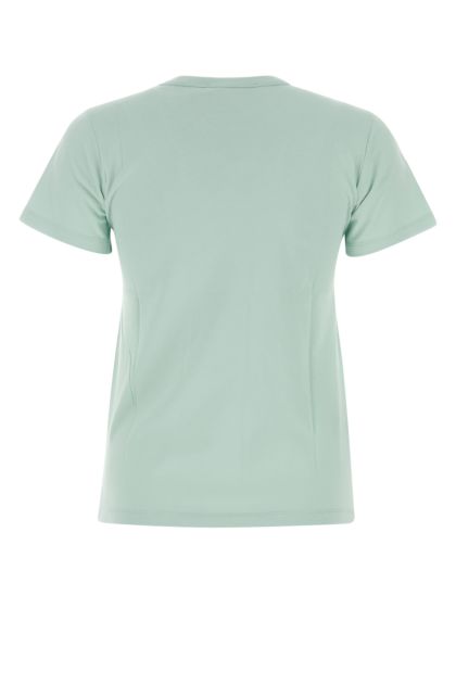 Pastel light-blue cotton t-shirt 