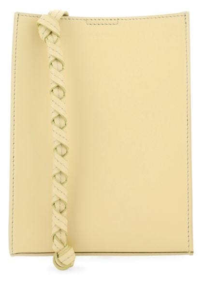 Pastel yellow leather small Tangle shoulder bag