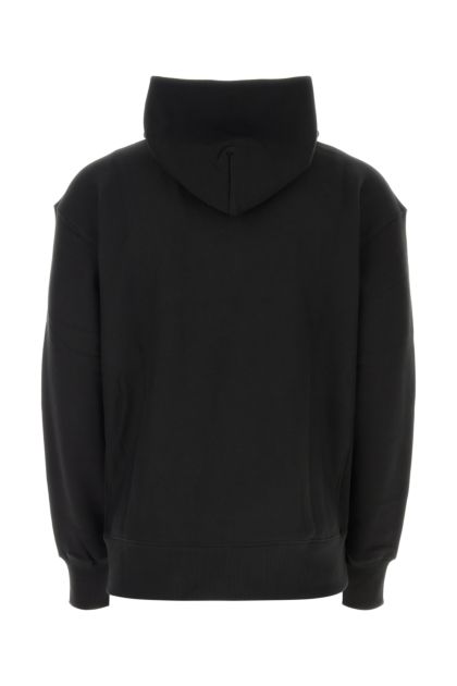 Black cotton oversize sweatshirt
