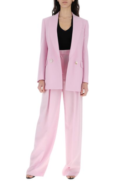 Pastel pink wool blazer