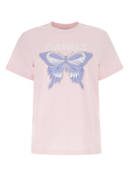 Light pink stretch lyocell t-shirt