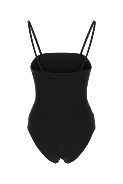 Black stretch nylon swimsuit 