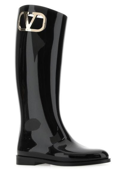 Black rubber VLogo boots