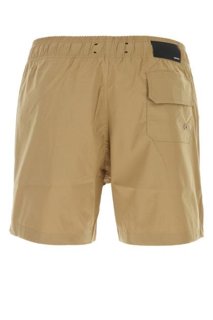 Cappuccino stretch polyester swimming shorts