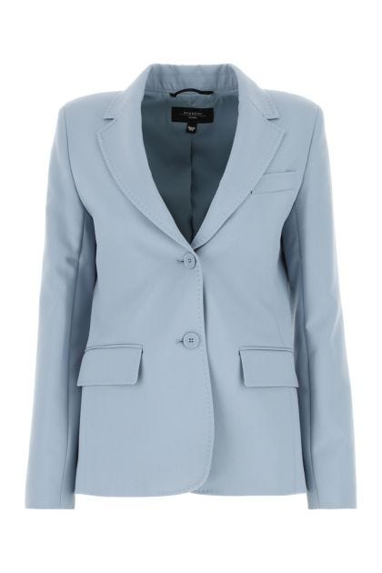 Light-blue polyester blend Uva blazer