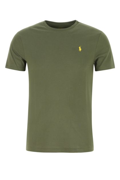 Military green cotton t-shirt 