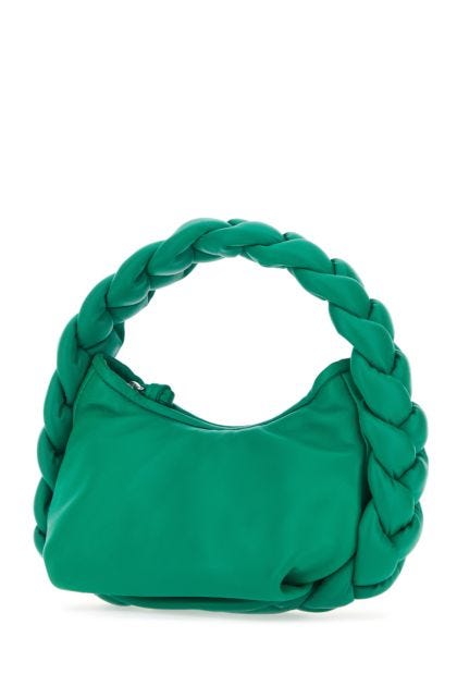 Emerald green leather mini Espiga handbag