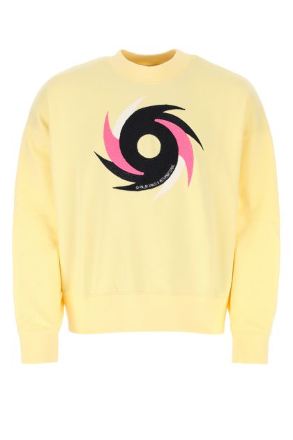 Pastel yellow cotton sweatshirt