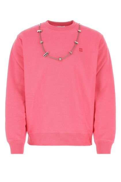 Dark pink cotton sweatshirt